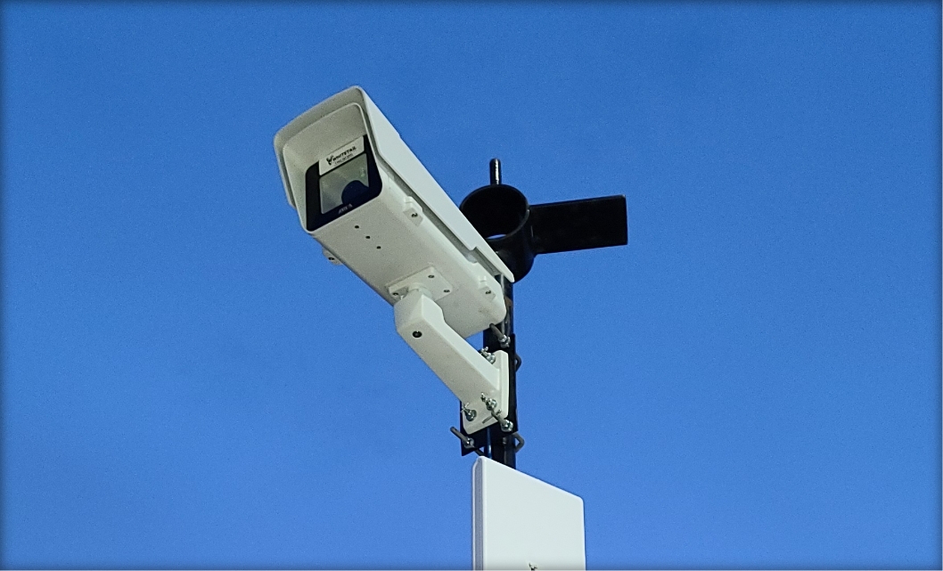 CCTV camera installed by Whitetail Rentals at a site