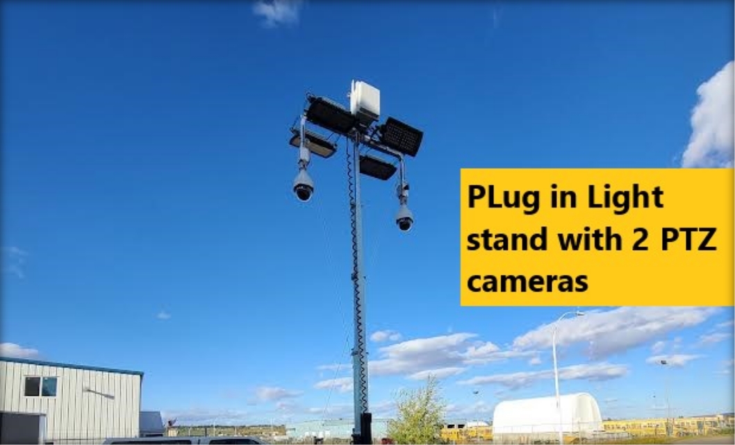 24x7 Site monitoring with CCTV cameras, service offered by Whitetail rental